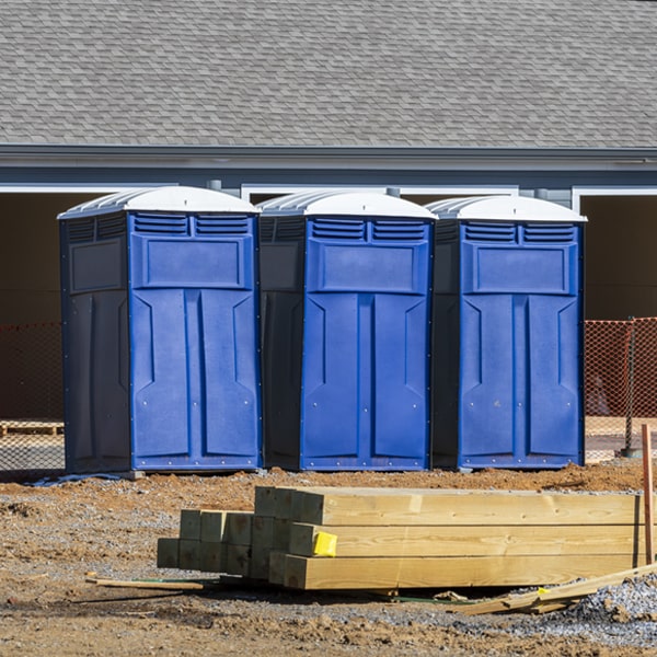 can i customize the exterior of the porta potties with my event logo or branding in Johnstonville